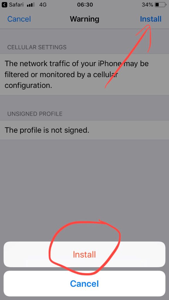 Confirm Install